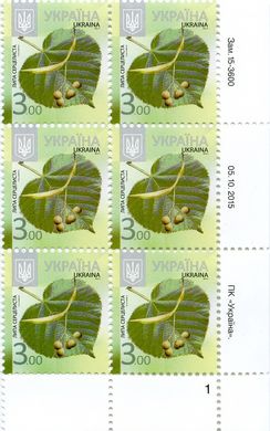 2015 3,00 VIII Definitive Issue 15-3600 (m-t 2015-ІІ) 6 stamp block RB1