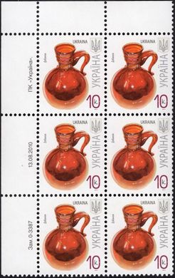 2010 0,10 VII Definitive Issue 0-3387 (m-t 2010-ІІ) 6 stamp block LT