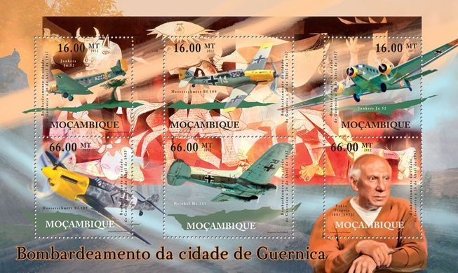 The bombing of Guernica. Aircraft