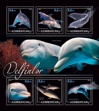 Own stamp. Dolphins