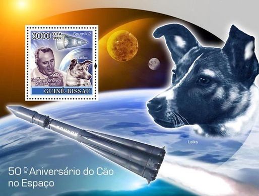 Собака в космосі Супутники