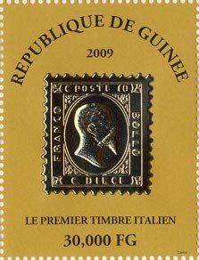 Italy's first stamp