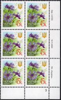 2004 0,45 VI Definitive Issue 4-3723 (m-t 2005) 6 stamp block RB3