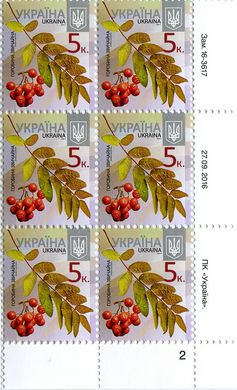 2016 0,05 VIII Definitive Issue 16-3617 (m-t 2016-II) 6 stamp block RB2