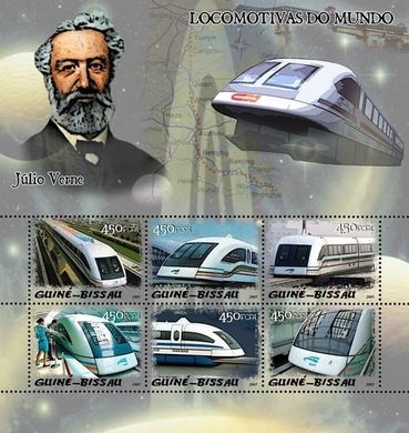 Maglev trains. Jules Verne