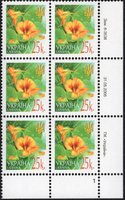 2006 0,25 VI Definitive Issue 6-3538 (m-t 2006) 6 stamp block RB1