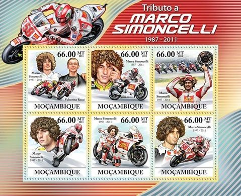 Motorcycle racer Marco Simoncelli