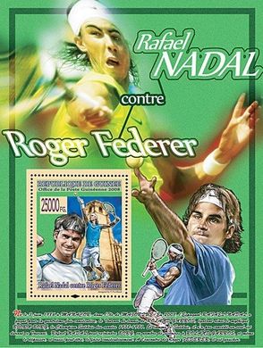 Lawn Tennis. Federer and Nadal