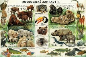 Серия "Зоопарки": Чехия выпустила новый почтовый блок