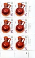 2010 0,10 VII Definitive Issue 0-3387 (m-t 2010-ІІ) 6 stamp block RB2