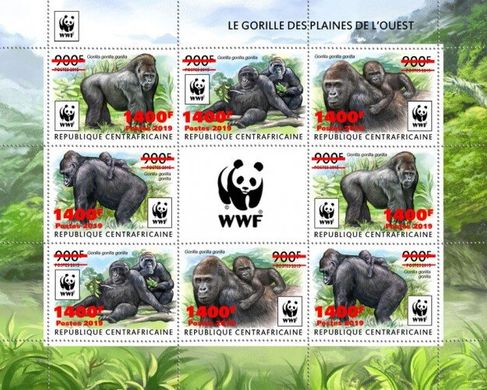 WWF Надпечатка Гориллы