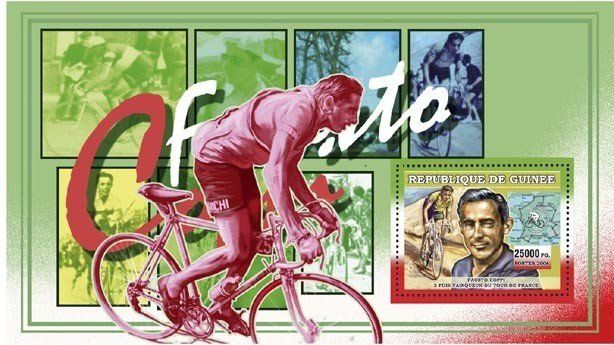 Cyclists. Fausto Coppi
