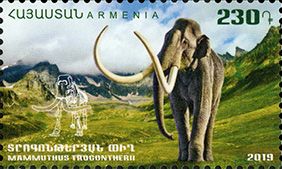 Fauna of the ancient world. Elephant