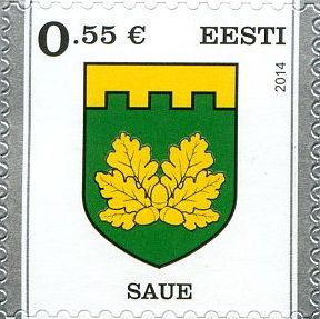 Definitive Issue € 0.55 Saue coat of arms