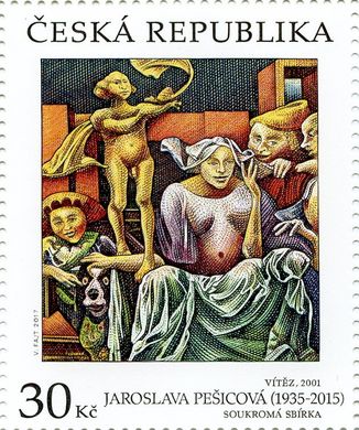 Art on stamps