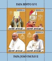 Popes Benedict and John Paul II