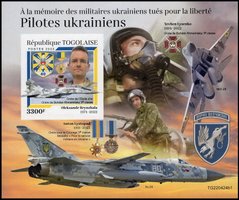 Ukrainian pilots. Alexander Brinzhala (toothless)