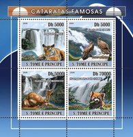 Waterfalls and fauna of Africa