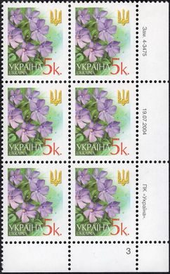2004 0,05 VI Definitive Issue 4-3475 (m-t 2004) 6 stamp block RB3