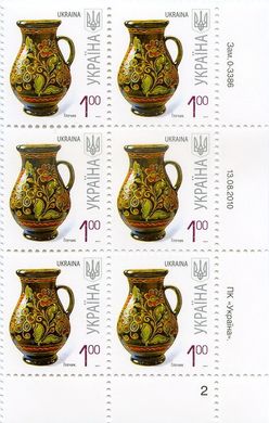 2010 1,00 VII Definitive Issue 0-3386 (m-t 2010-ІІ) 6 stamp block RB2