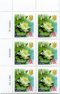 2005 0,70 VI Definitive Issue 5-3863 (m-t 2005) 6 stamp block LT