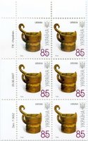 2007 0,85 VII Definitive Issue 7-3652 (m-t 2007-ІІ) 6 stamp block LT