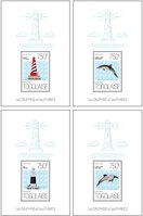 Dolphins. Lighthouses
