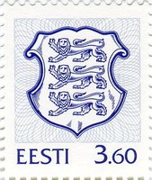 Definitive Issue 3.60 kr Coat of arms of Violet