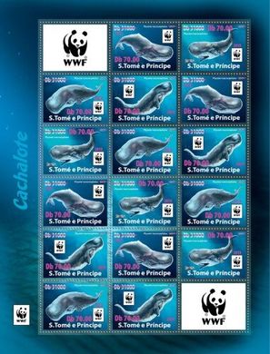 WWF Надпечатка Киты