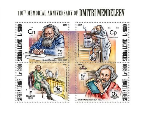 Chemist Dmitry Mendeleev