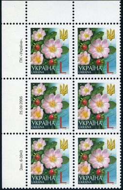 2006 L V Definitive Issue 6-3943 (m-t 2006) 6 stamp block LT