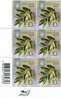 2013 0,30 VIII Definitive Issue 3-3510 (m-t 2013-ІІІ) 6 stamp block RB without perf.