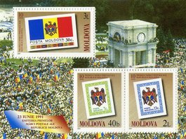 10 years of Moldovan stamps