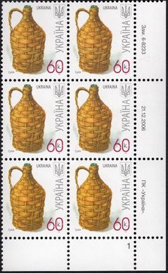 2007 0,60 VII Definitive Issue 6-8233 (m-t 2007) 6 stamp block RB1