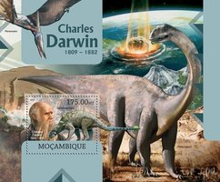 Charles Darwin. Dinosaurs. Meteorites