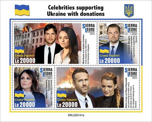 Support for Ukraine. Leonardo Di Caprio