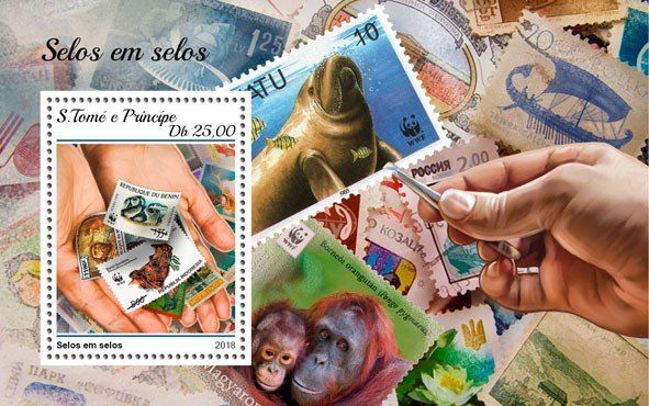 Stamps on stamps. Collecting
