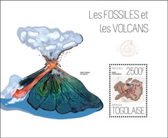 Fossils. Volcanoes