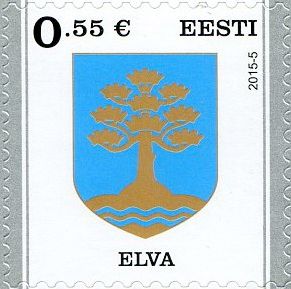 Definitive Issue € 0.55 Elva coat of arms