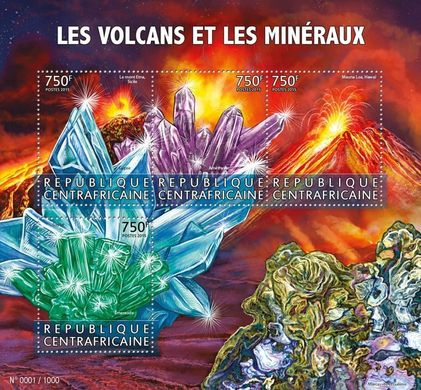 Volcanoes. Minerals