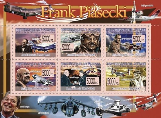 Airplanes and helicopters. Frank Piasecki