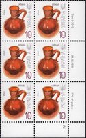 2010 0,10 VII Definitive Issue 0-3043 (m-t 2010) 6 stamp block RB2