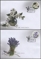 Garden flowers (self-adhesive)