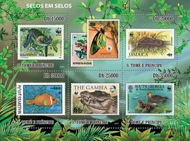 WWF Stamps on stamps