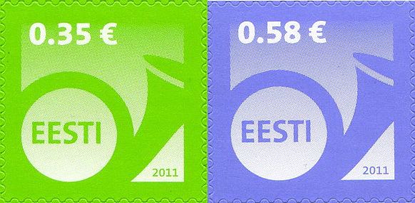 Definitive Issue € 0.35, € 0.58 Post horn
