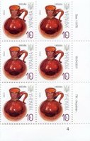 2011 0,10 VII Definitive Issue 1-3176 (m-t 2011) 6 stamp block RB4