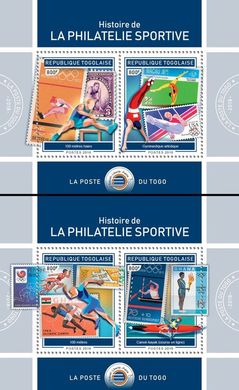 Stamps on stamps. Sports