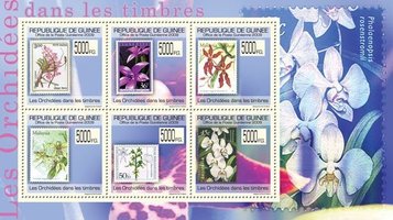 Orchids on stamps