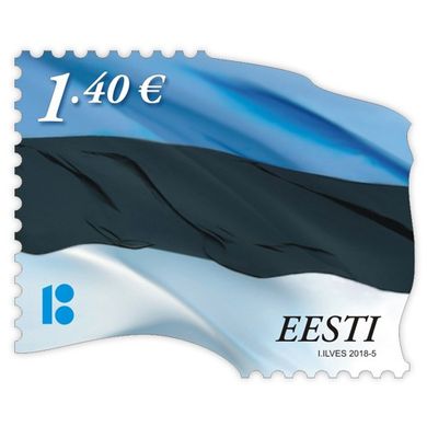 Definitive Issue € 1.40 Flag
