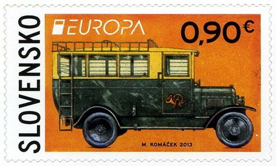 EUROPA Postal transport (self-adhesive)